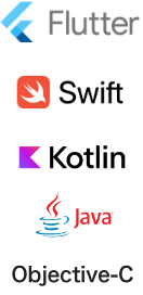 Flutter Swift Kotlin Java Objective-C