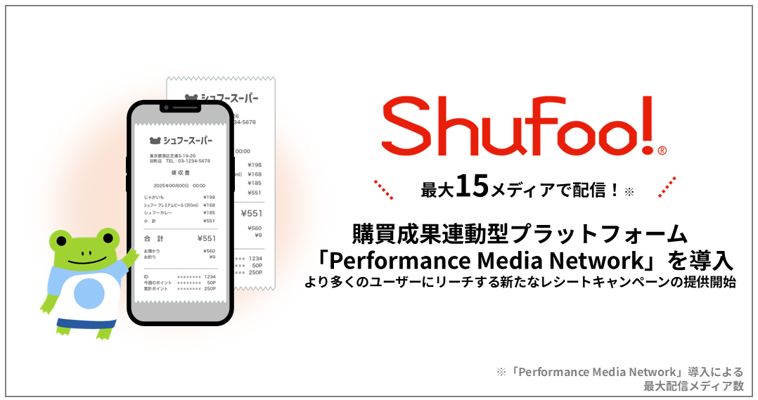電子チラシサービス「Shufoo!」 購買成果連動型プラットフォーム「Performance M…